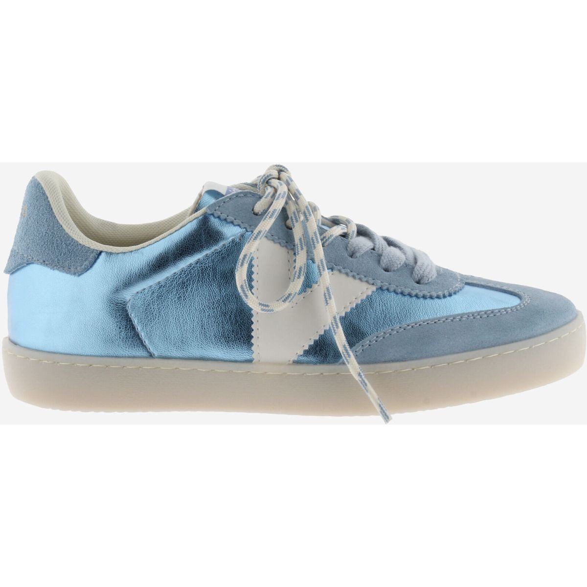 Victoria Berlin Metal Women Outdoorschuh Eleganter Damensneaker aus Spanien mit metallischer Lederoptik und