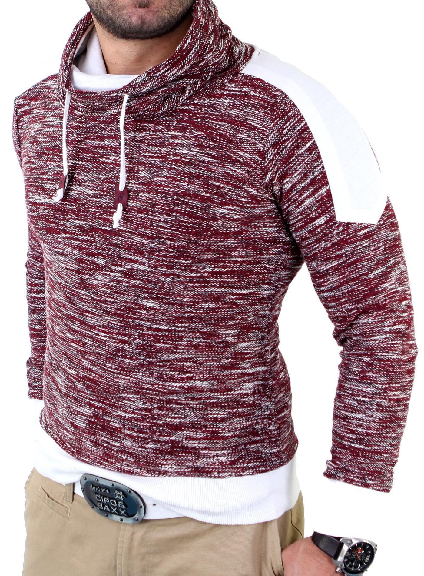 Reslad Strickpullover Reslad Herren Huge Collar günstig online kaufen