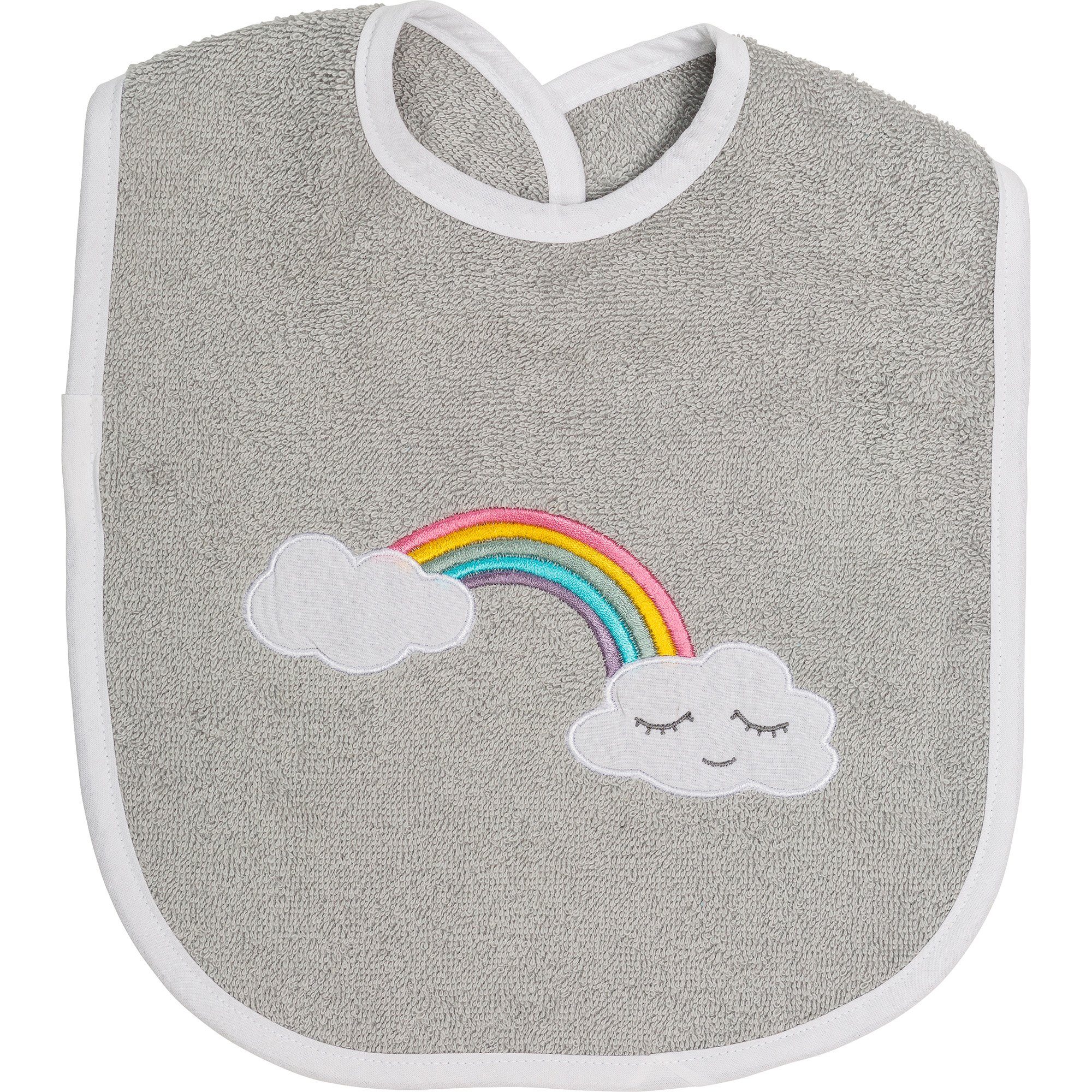Smithy Lätzchen Wolkenweich Regenbogen Frottee, 24 x 24 cm