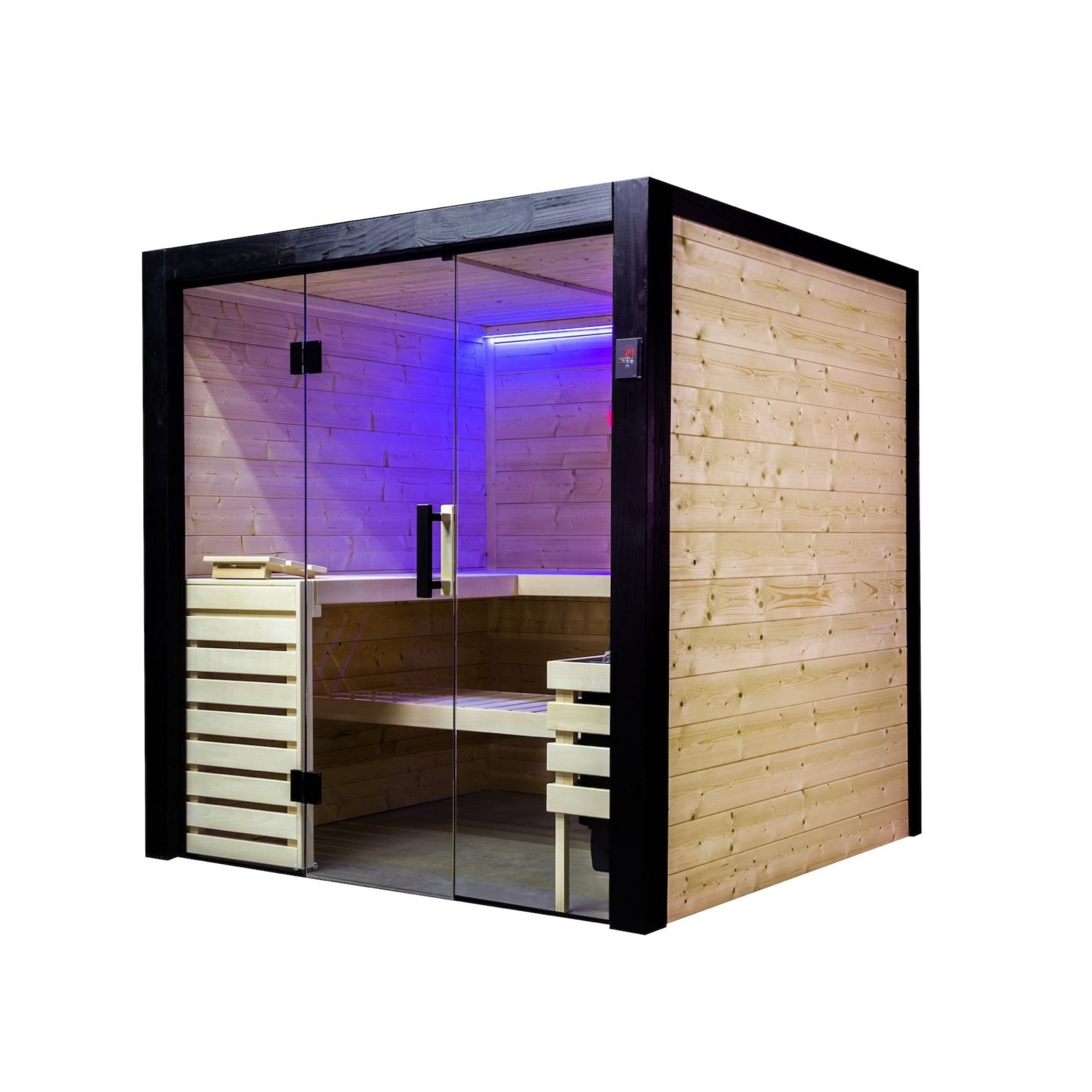 HARVIA Sauna Harvia Family Medium Saunakabine Massivholzsauna aus Fichte