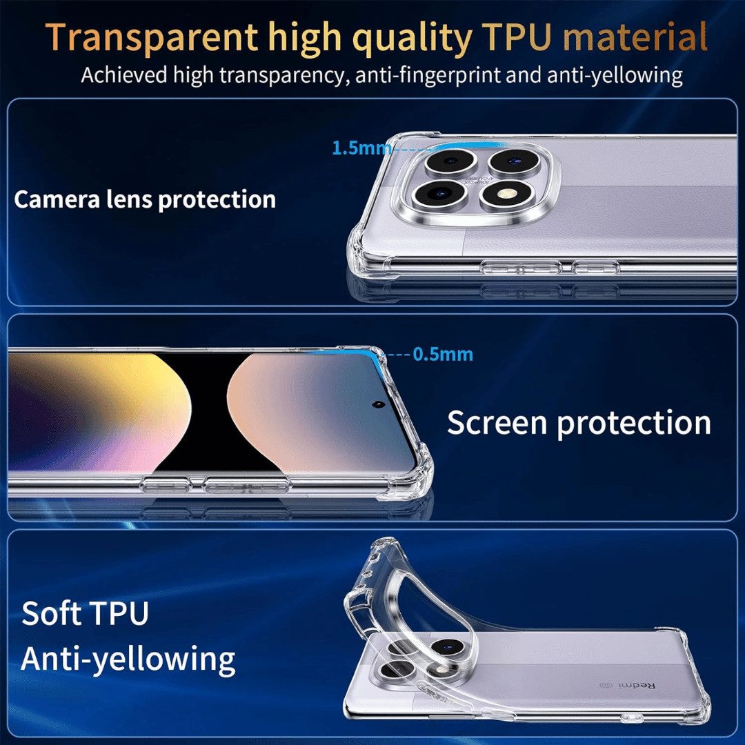 SmartUP Smartphone-Hülle für Xiaomi Redmi Note 14 Pro 5G Schutz Slim Case Handy Tasche Smart 6,67 Zoll – Bild 4 von 5