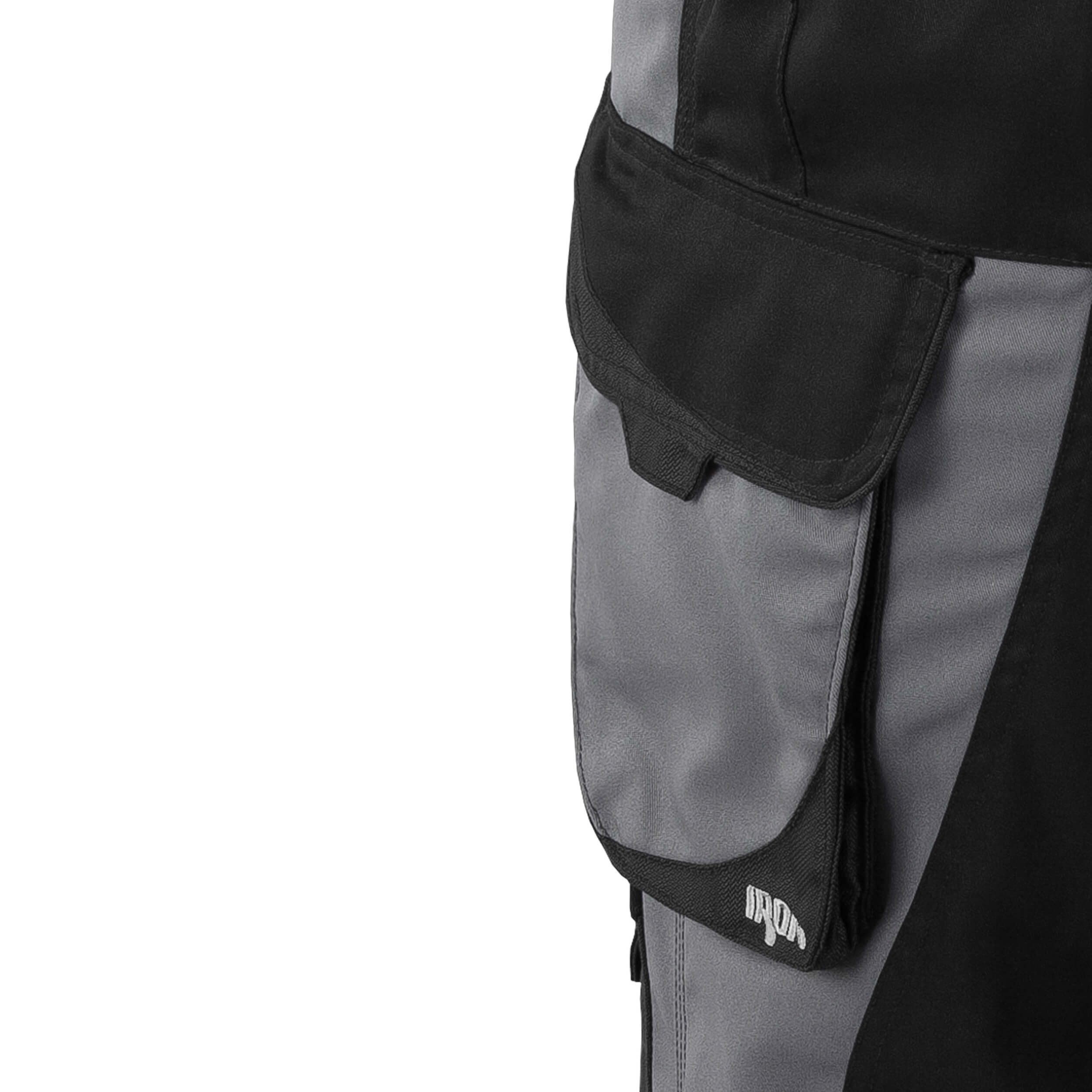 Qualitex Workwear Arbeitsshorts Handwerker-Shorts IRON mit 13 Taschen aus Lyocell, Cordura & Stretch (1-tlg) moderne, kurze Arbeitshose - Strapazierfähig - Funktional-Erweiterbar