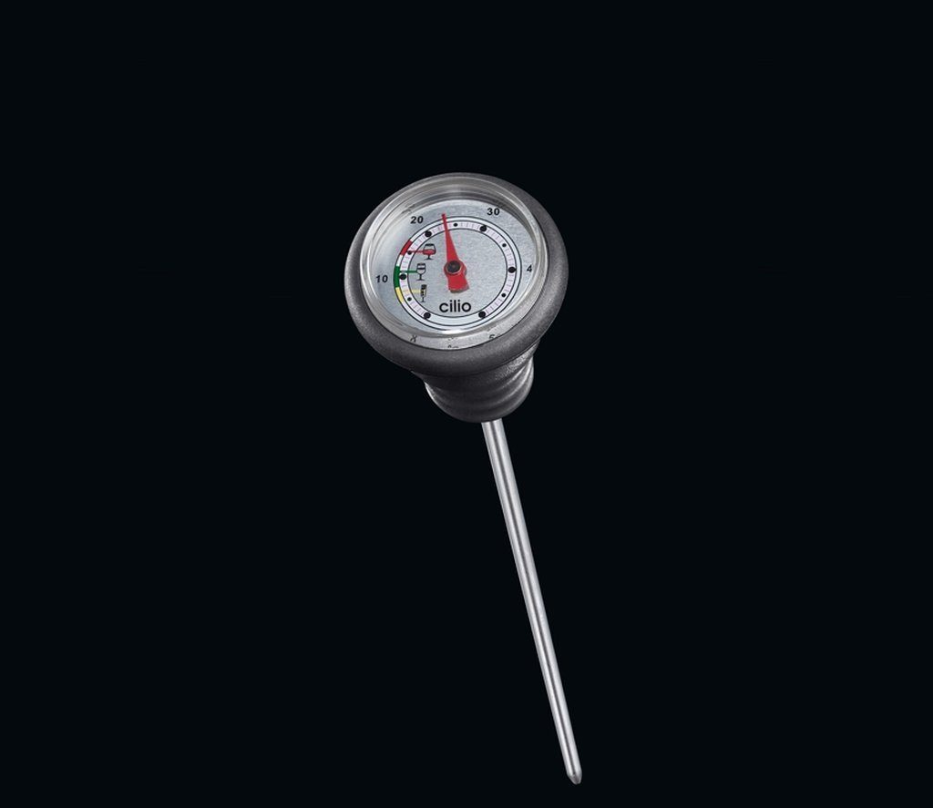Cilio Weinthermometer Cilio - Weinthermometer Meßbereich 0-50°C schwarz 281101
