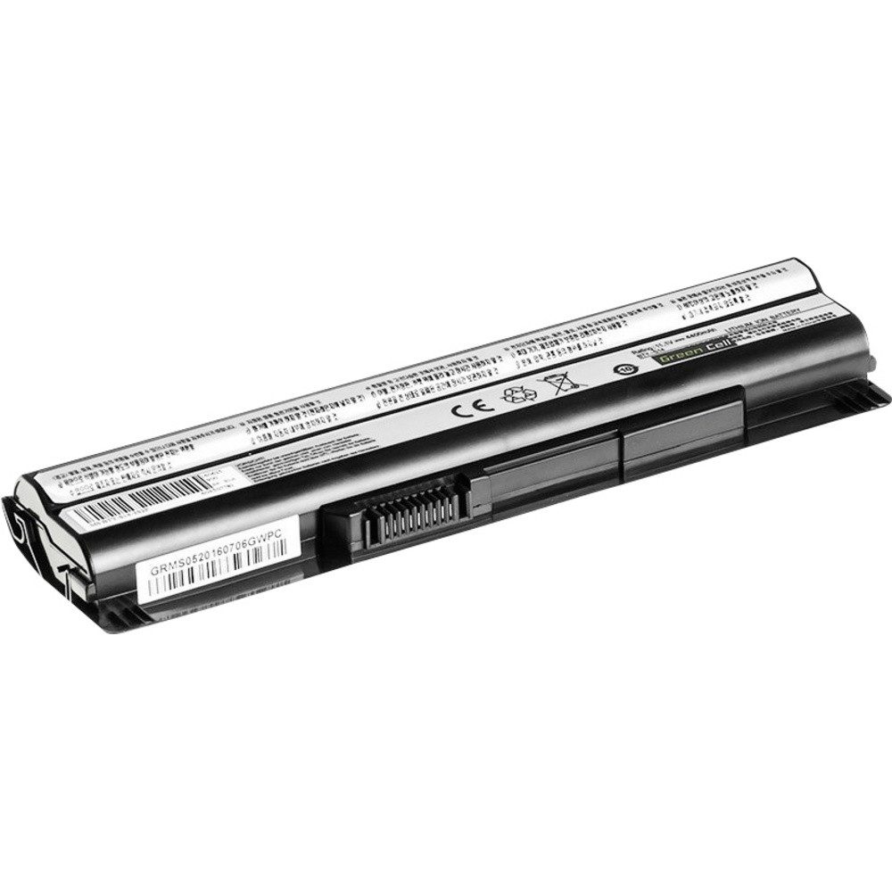 Green Cell Notebook-Akku BTY-S14 BTY-S15 11.1 V 4400 mAh MSI Laptop-Akku