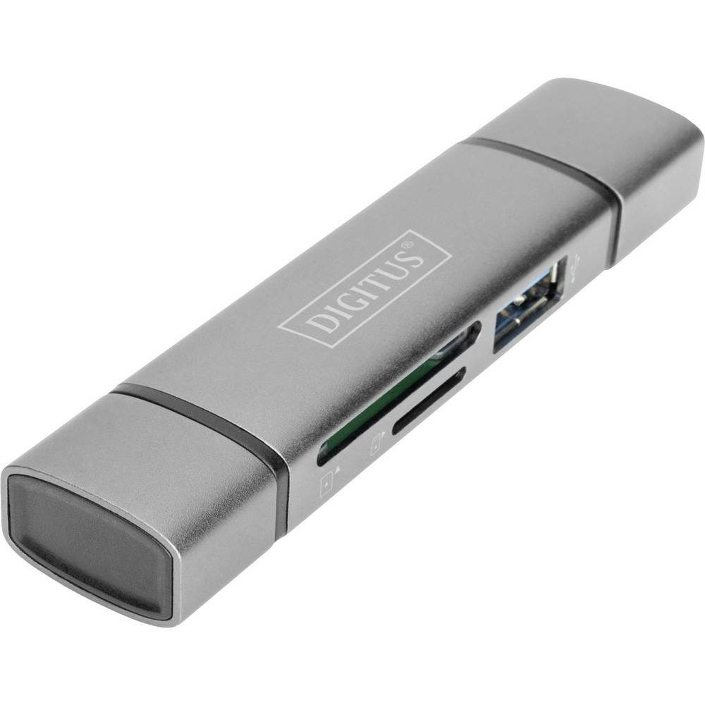 Digitus Speicherkartenleser Combo Card Reader Hub (USB-C®+USB 3.0) 1x SD, 1x