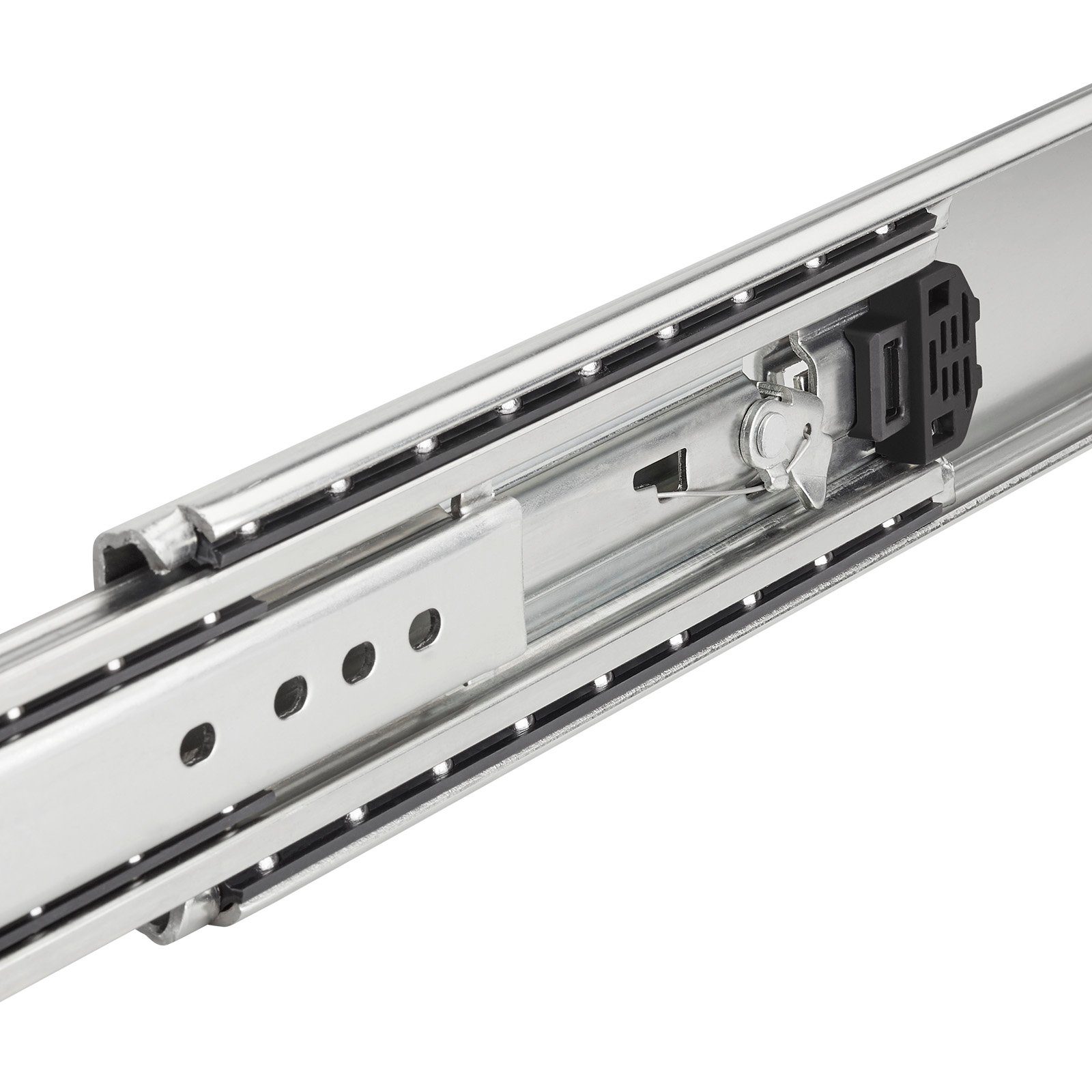 SO-TECH® Auszug Schwerlastauszug 200 kg mit Lock-in/out Einrastfunktion (2 St), gelber Hebel, KV2-200-H76-L500-LC 508 mm