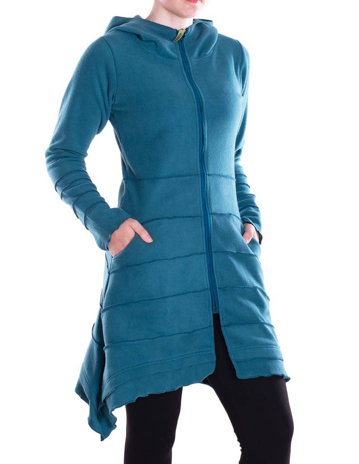 Vishes Kapuzenfleecejacke Damen Kapuzenjacke lang Elfen günstig online kaufen