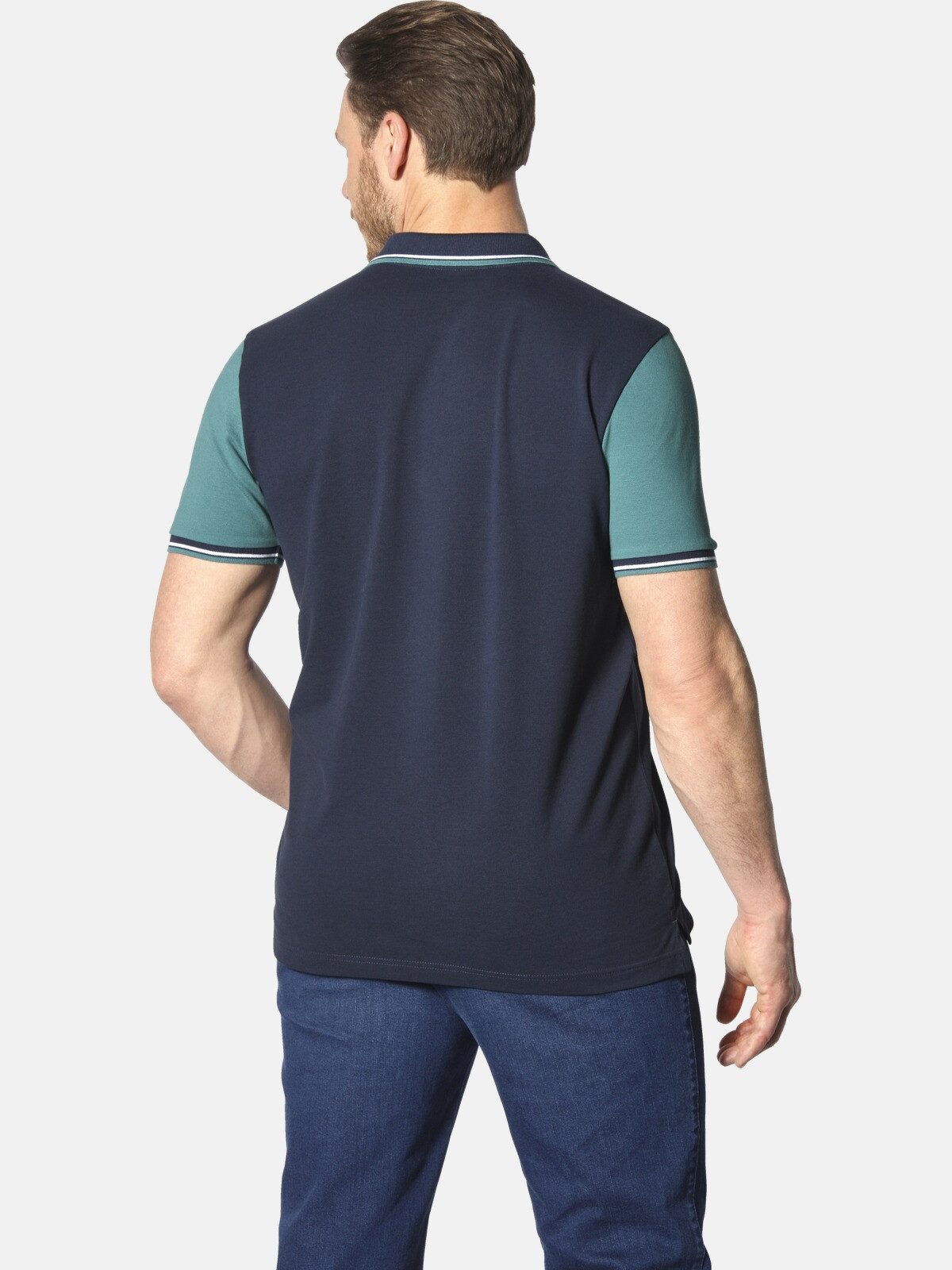 Jan Vanderstorm Poloshirt OLEJORN mit kontrastfarbenen günstig online kaufen