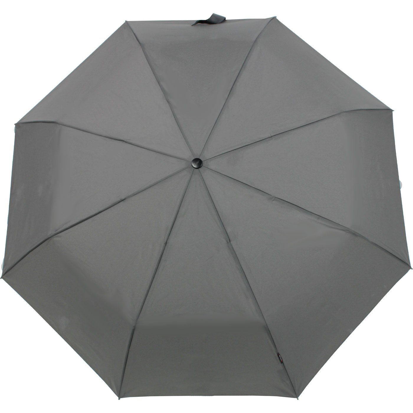 stabile dunkelgrau mit der Begleiter große, Knirps® Large Auf-Zu-Automatik, Duomatic Taschenregenschirm
