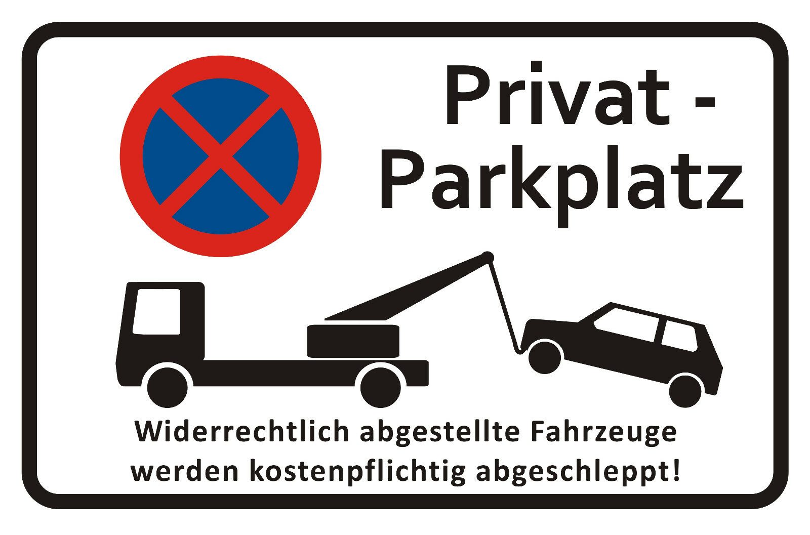 Anschütz Hinweisschild Hinweisschild "Privatparkplatz" 30x20cm