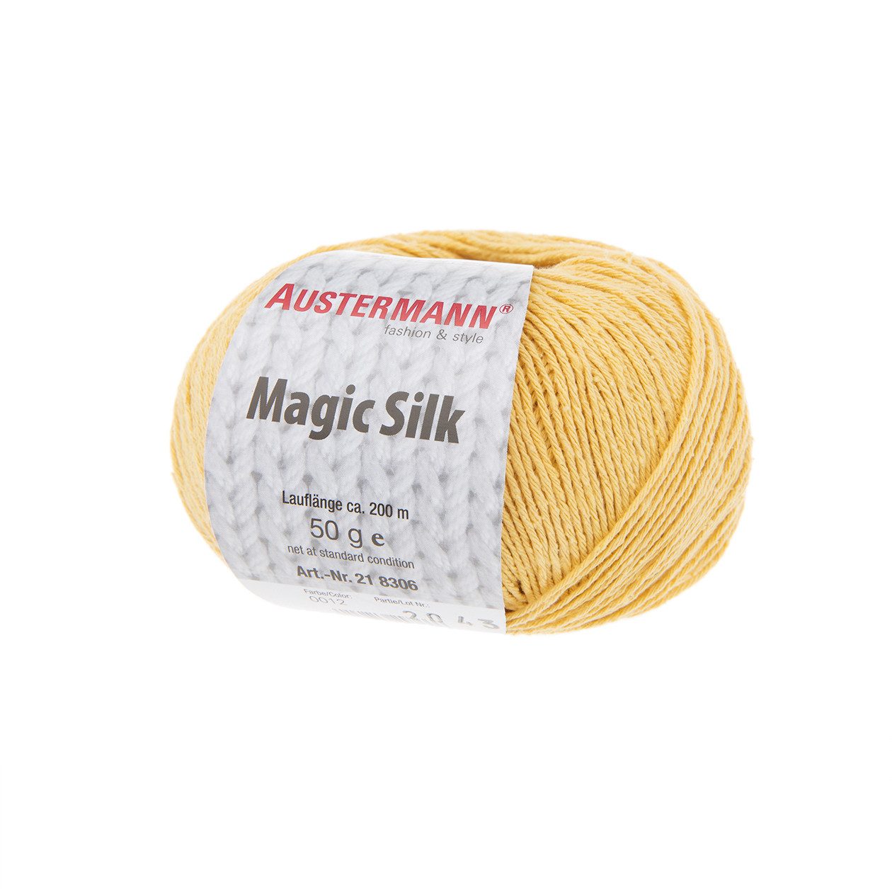 Austermann Garn Magic Silk Häkelwolle, 200,00 m, leichtes, edles Garn