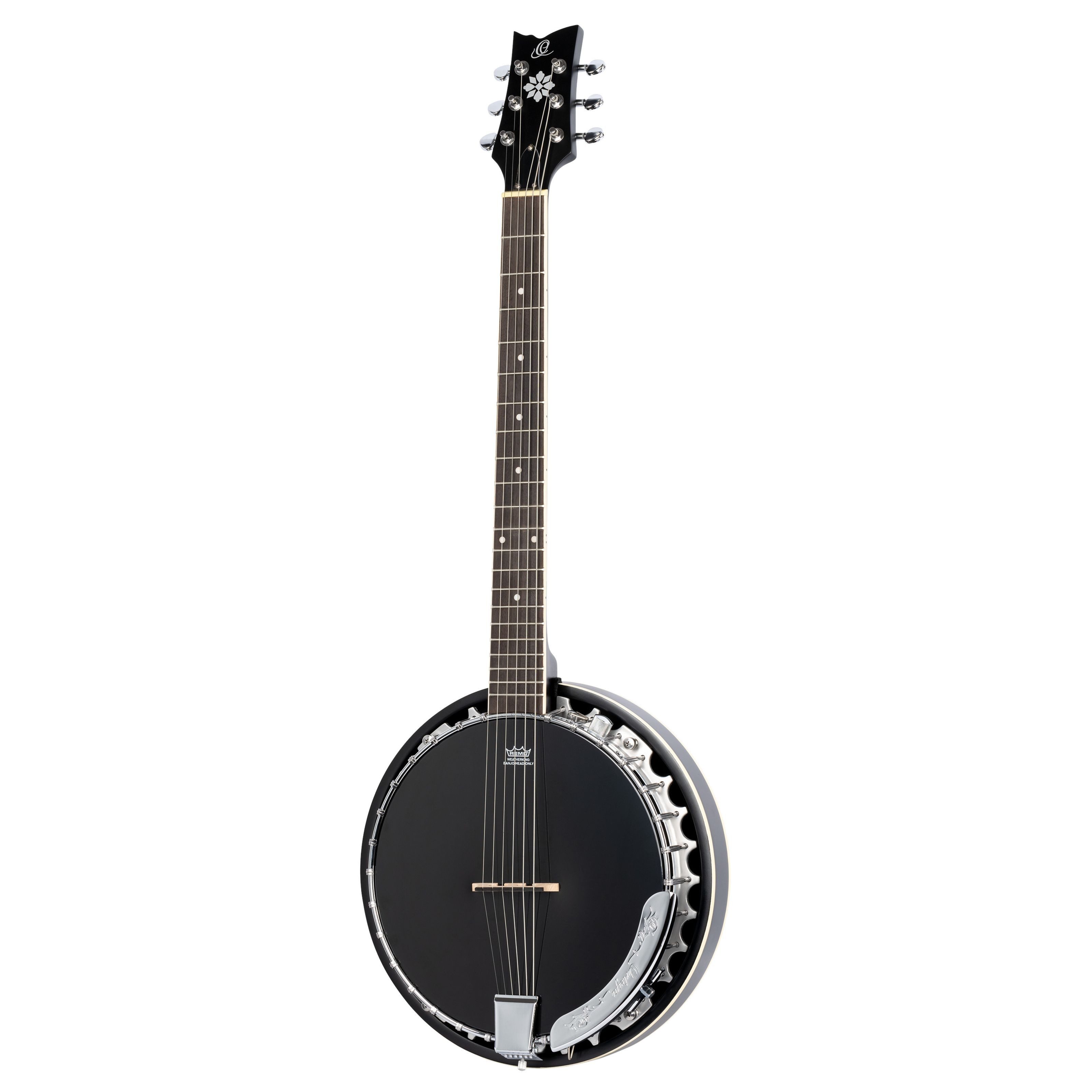 ORTEGA Guitars Banjo, Diverse Saiteninstrumente, Banjos, OBJE350/6-SBK-L Lefthand 6-String Banjo - Banjo