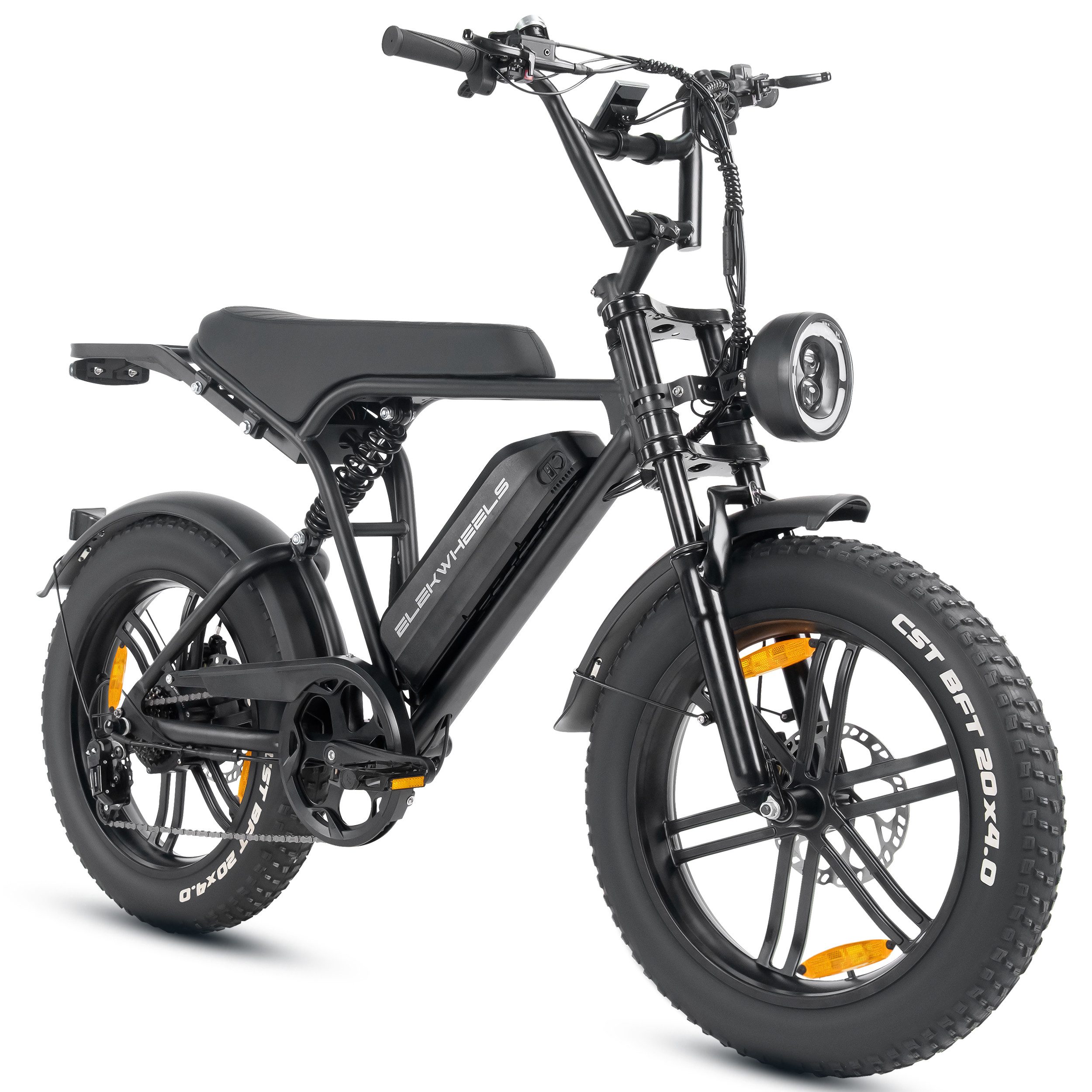 Vankel Cityrad E6-2.0 Elektrofahrrad 20” x 4 Damen u. Herren Pedelec 720Wh Max.108KM, Kettenschaltung, Heckmotor, 720 Wh, Pedelec, Elektrofahrrad E-Mountainbike für Erwachsene, E-bikes