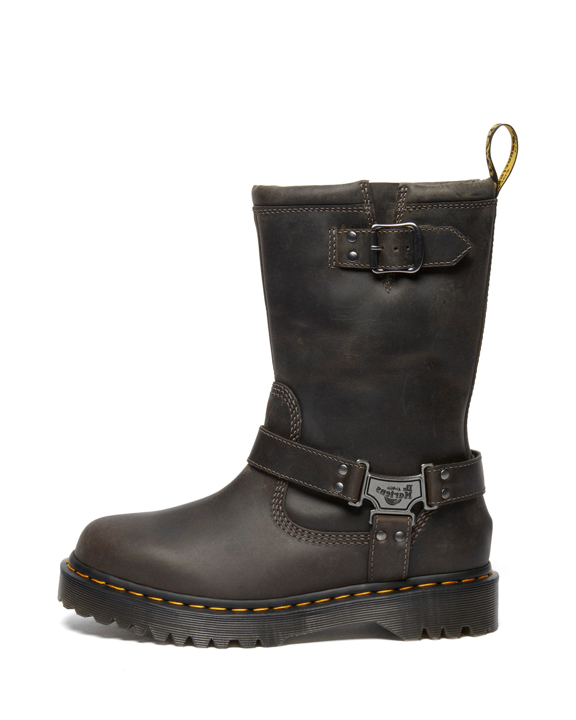 DR. MARTENS Anistone Hi burnished waxy Ankleboots (2-tlg)