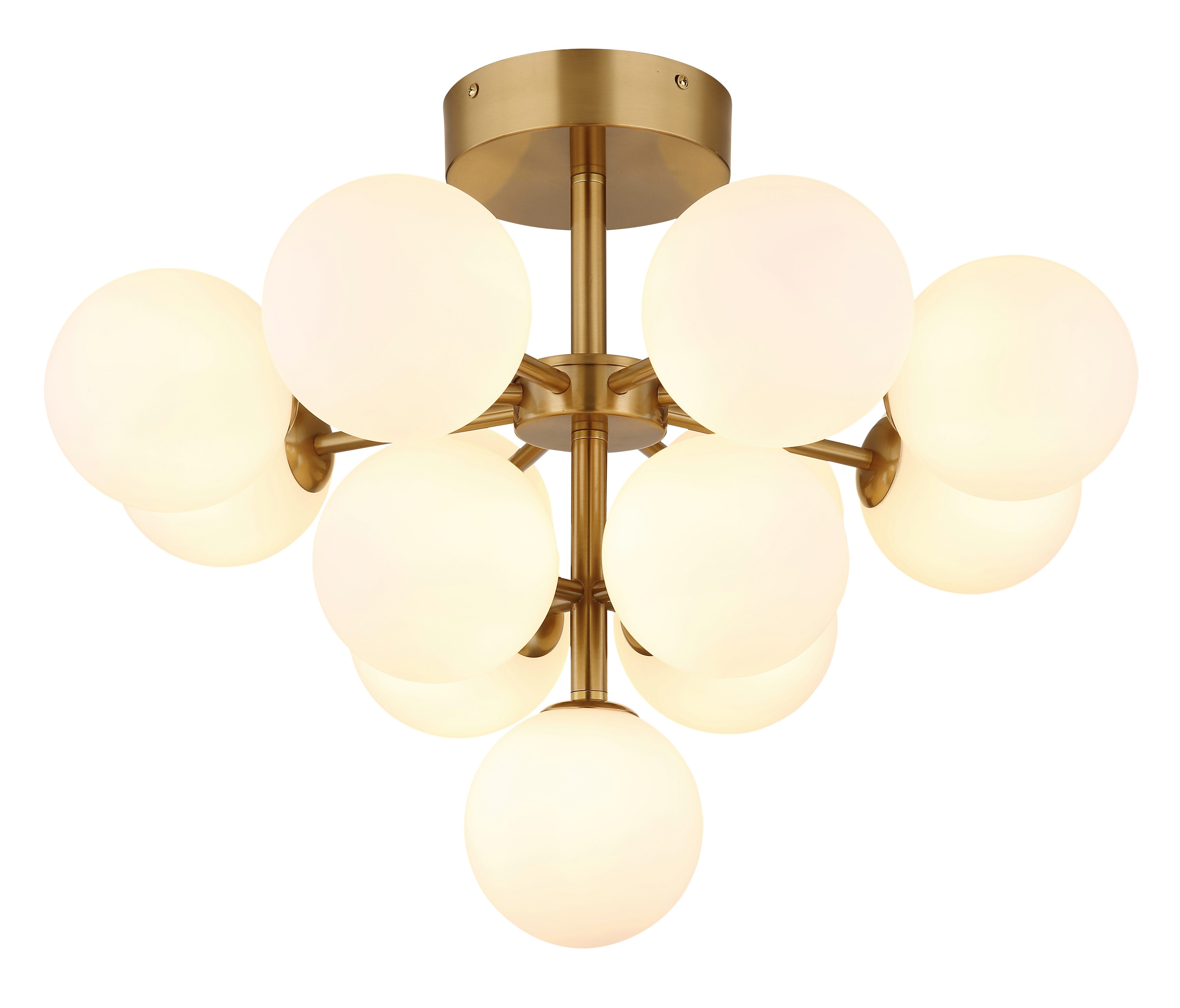 GLOBO LIGHTING Deckenleuchte GRAPPY, ohne Leuchtmittel, Deckenleuchte für Wohn- & Esszimmer Glaskugeln
