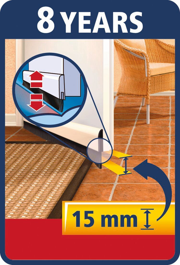 tesa Türbodendichtung tesamoll Türdichtung COMFORT - 1 m : 40 mm, (Packung, günstig online kaufen