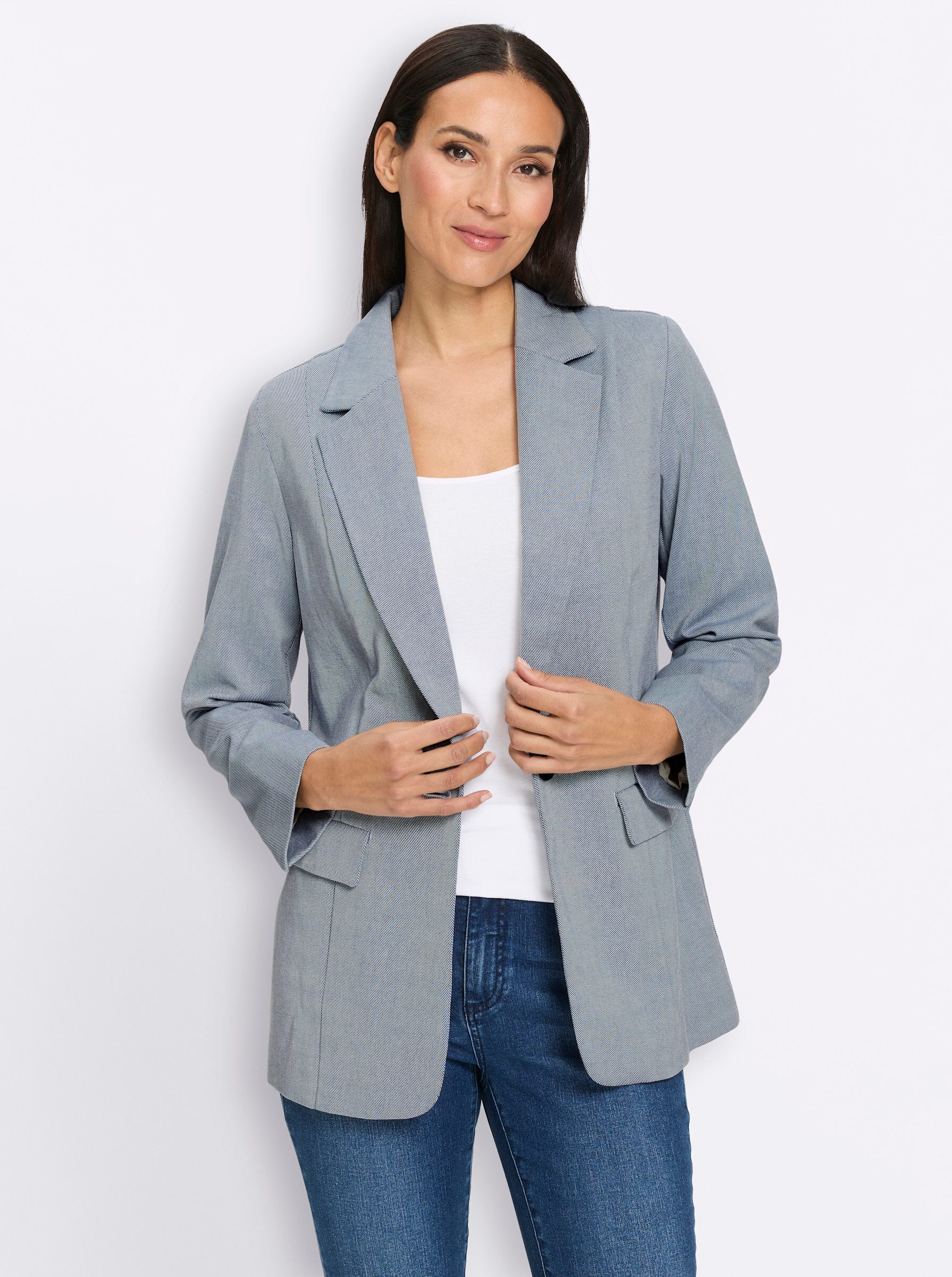 heine Blusenblazer Blazer Langarm