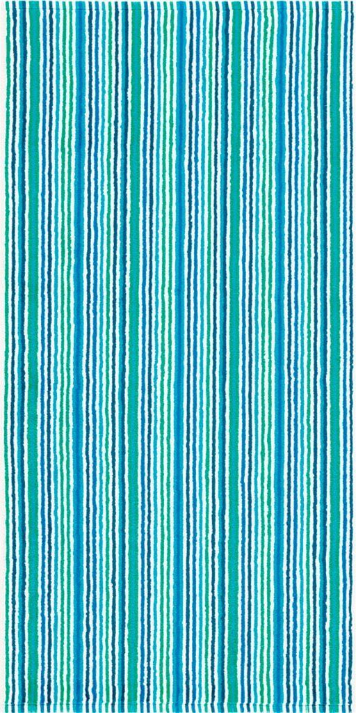 Egeria Handtücher Combi Stripes, Walkfrottee (1-St), mit feinen Streifen, 100% Baumwolle aqua