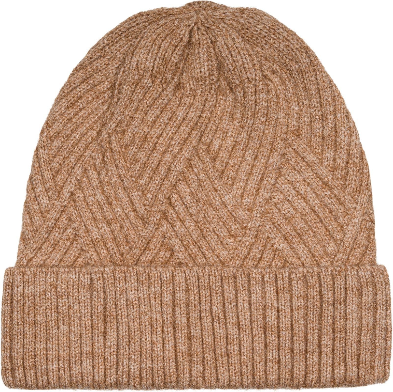 Strickmütze Strickmütze mit Rauten Rippmuster