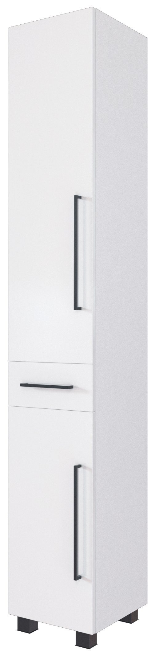 HELD MÖBEL Hochschrank Seitenschrank Luzern 30 cm weiß/matt weiß