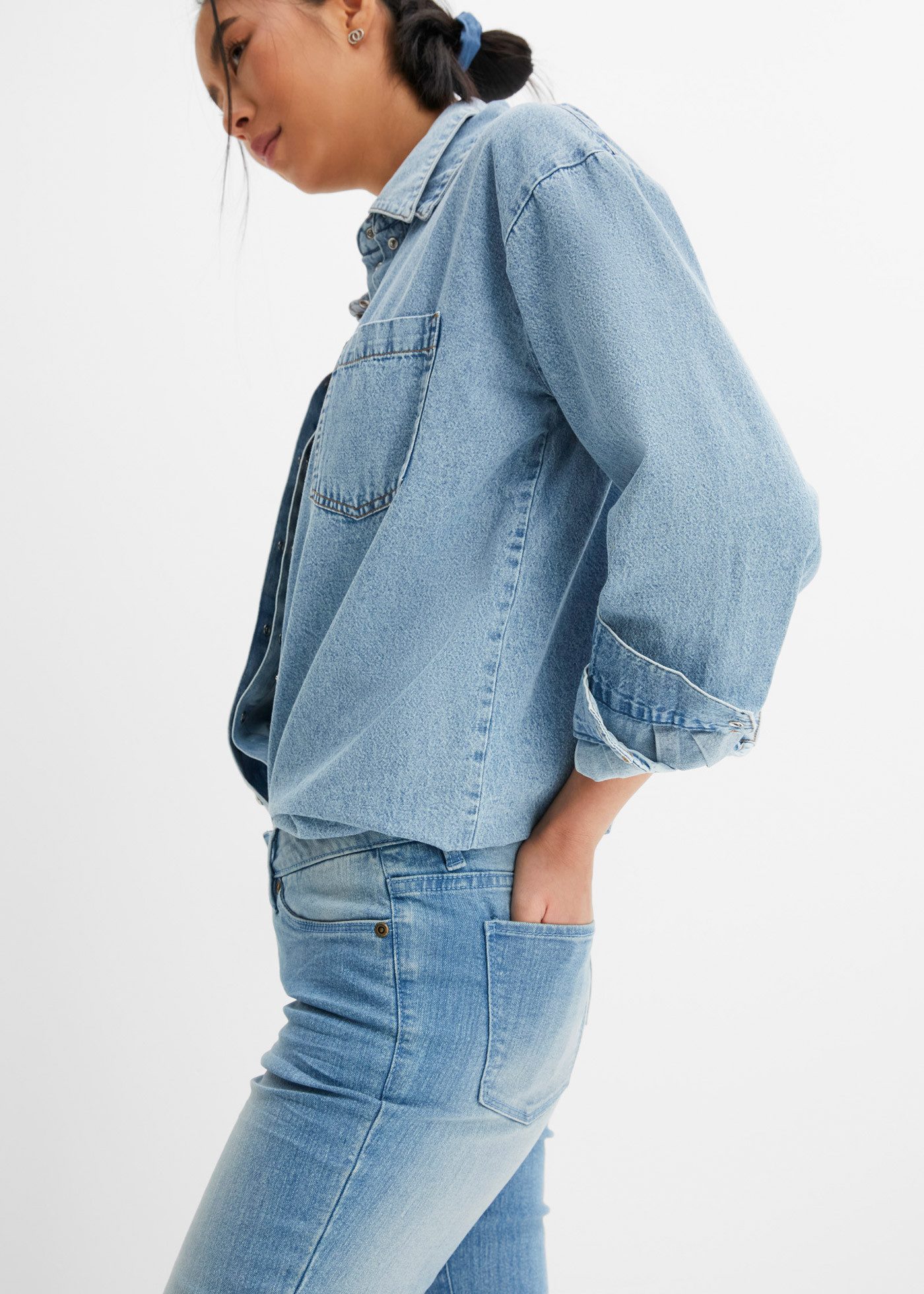 bonprix Bootcut-Jeans Bootcut-Jeans Mid Waist, Stretch günstig online kaufen