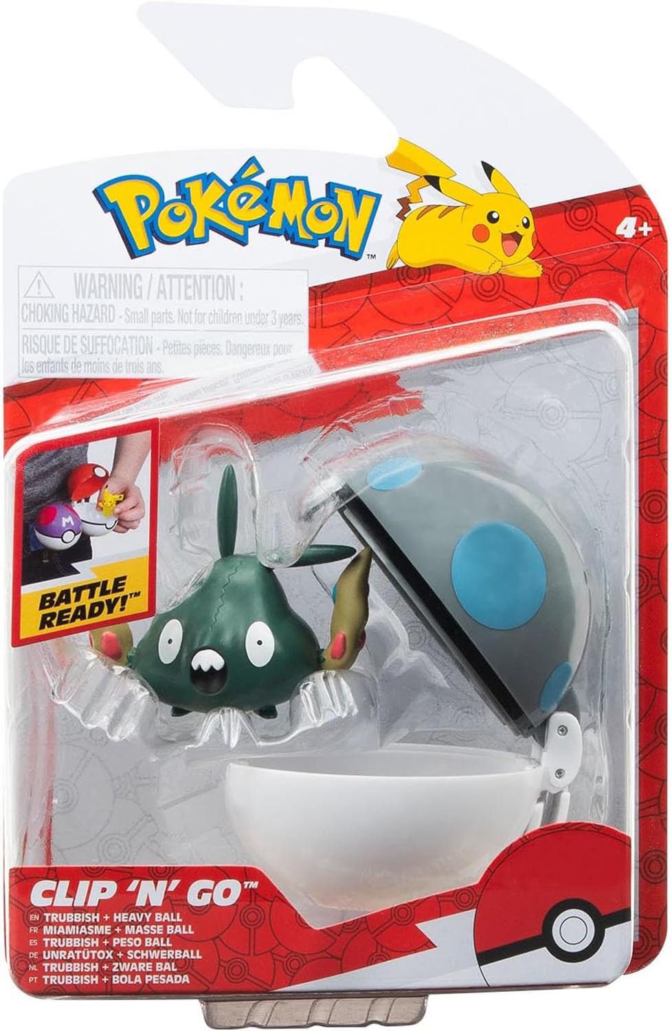 Jazwares Spielfigur Jazwares Pokémon - Clip'n'Go Poké Balls - Unratütox + Schwerball