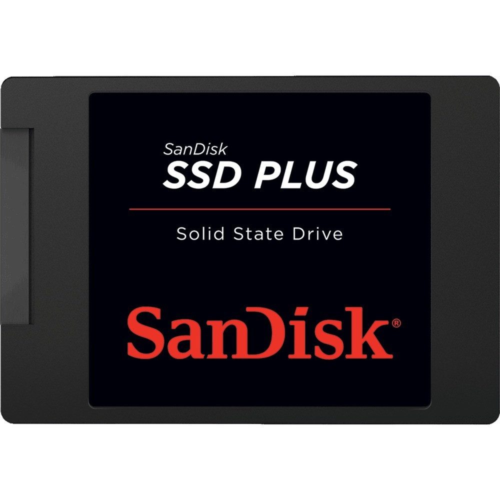 Sandisk SSD PLUS 2TB 2,5 Zoll SATA SSD 2000GB interne SSD (2 TB) 2,5 Zoll" 545 MB/S Lesegeschwindigkeit, 515 MB/S Schreibgeschwindigkeit, SATA III 6 Gb/s 2.5 Zoll SLC Caching Stoßfest Acronis Cloning Software