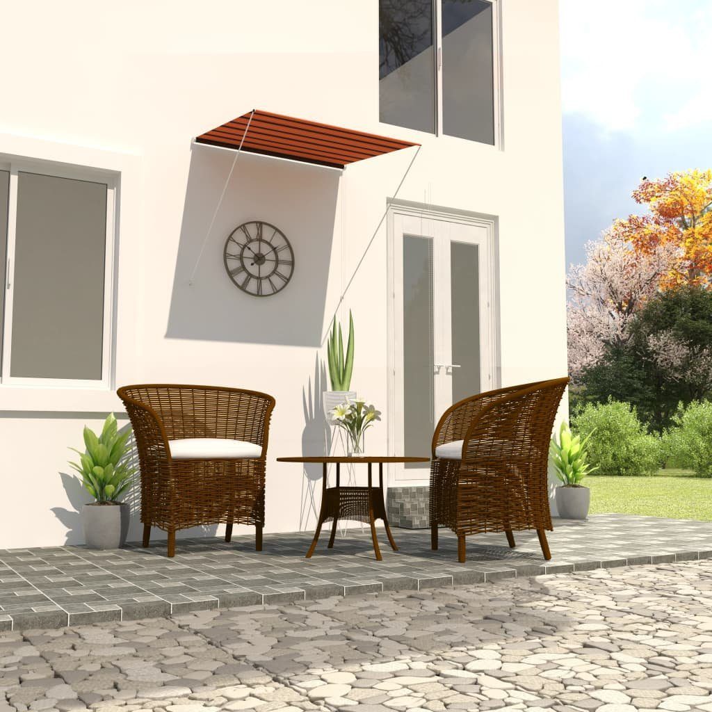 Thumbnail - furnicato Markise Einziehbare 150x150 cm Orange und Braun (1-St)