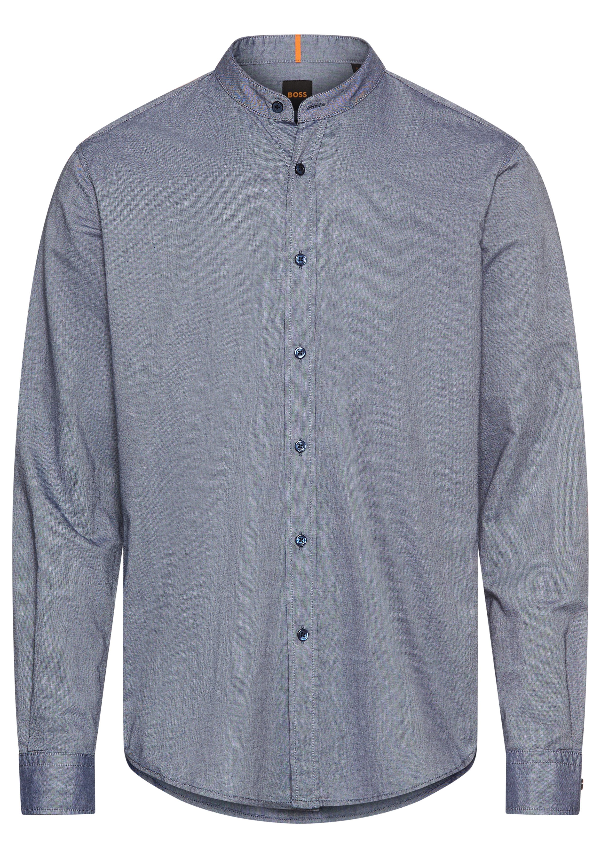 BOSS ORANGE Langarmhemd Race mit Stehkragen günstig online kaufen