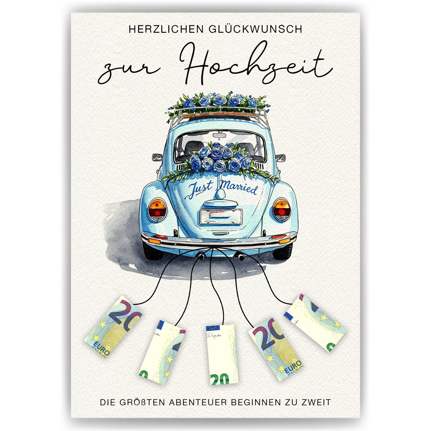 Tigerlino Poster Geldgeschenk zur Hochzeit Brautpaar günstig online kaufen