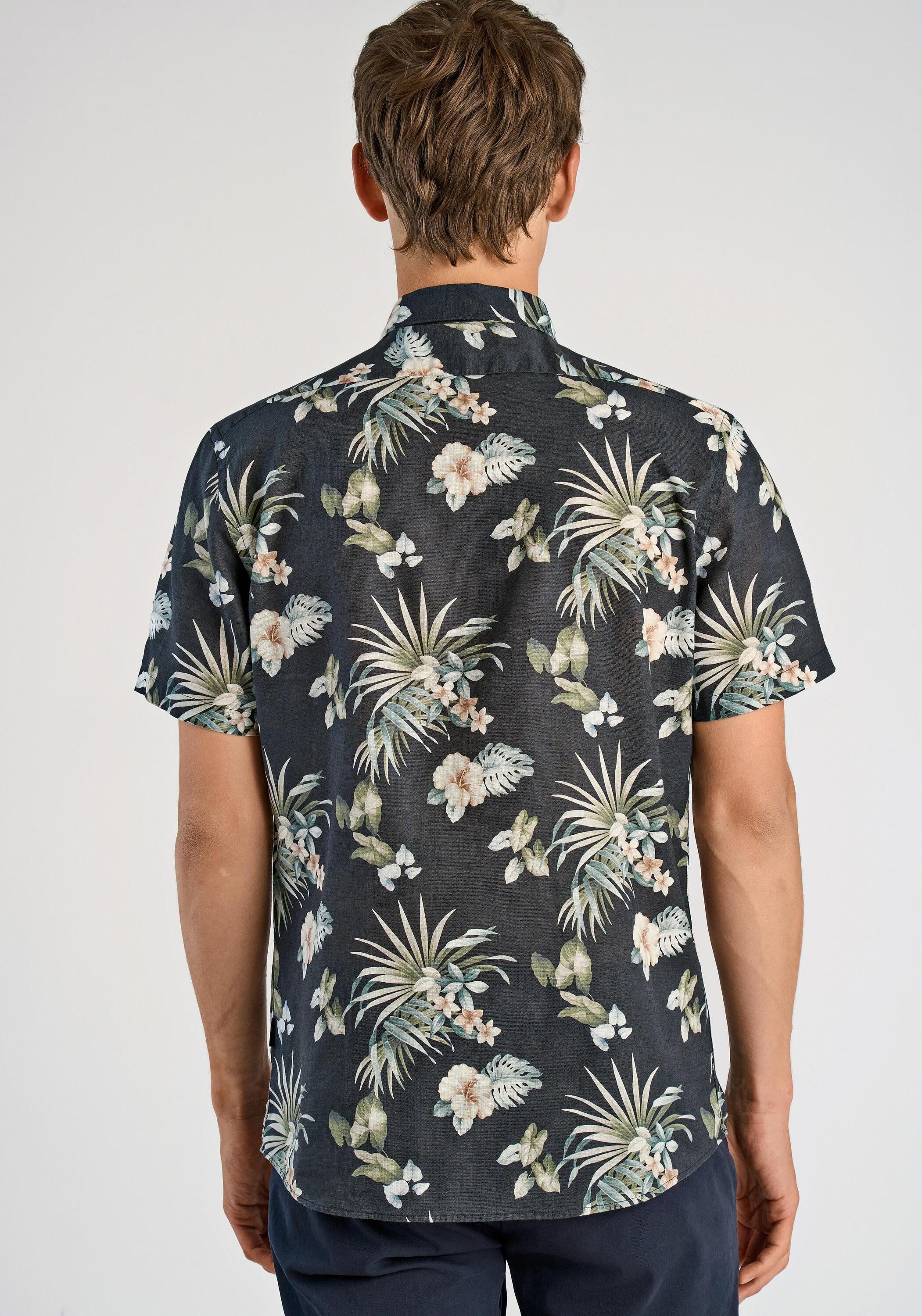 LINDBERGH Leinenhemd Leinenhemd (Kurzarm) Relaxed Fit