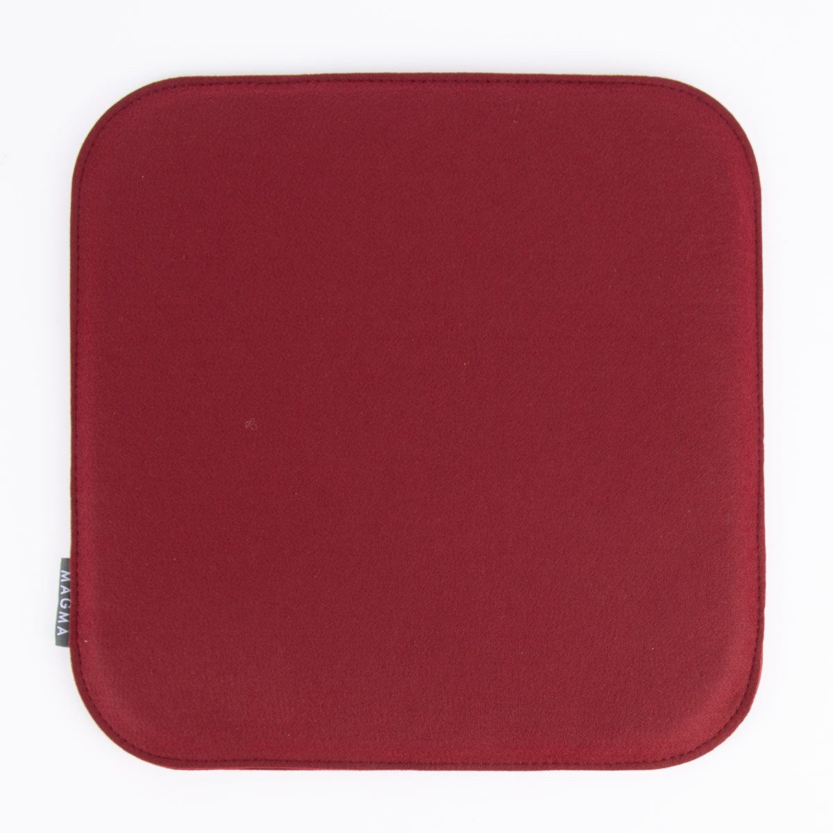 Magma Heimtex Stuhlkissen Magma Stuhlkissen AVARO Filz eckig weinrot 35x35x2cm