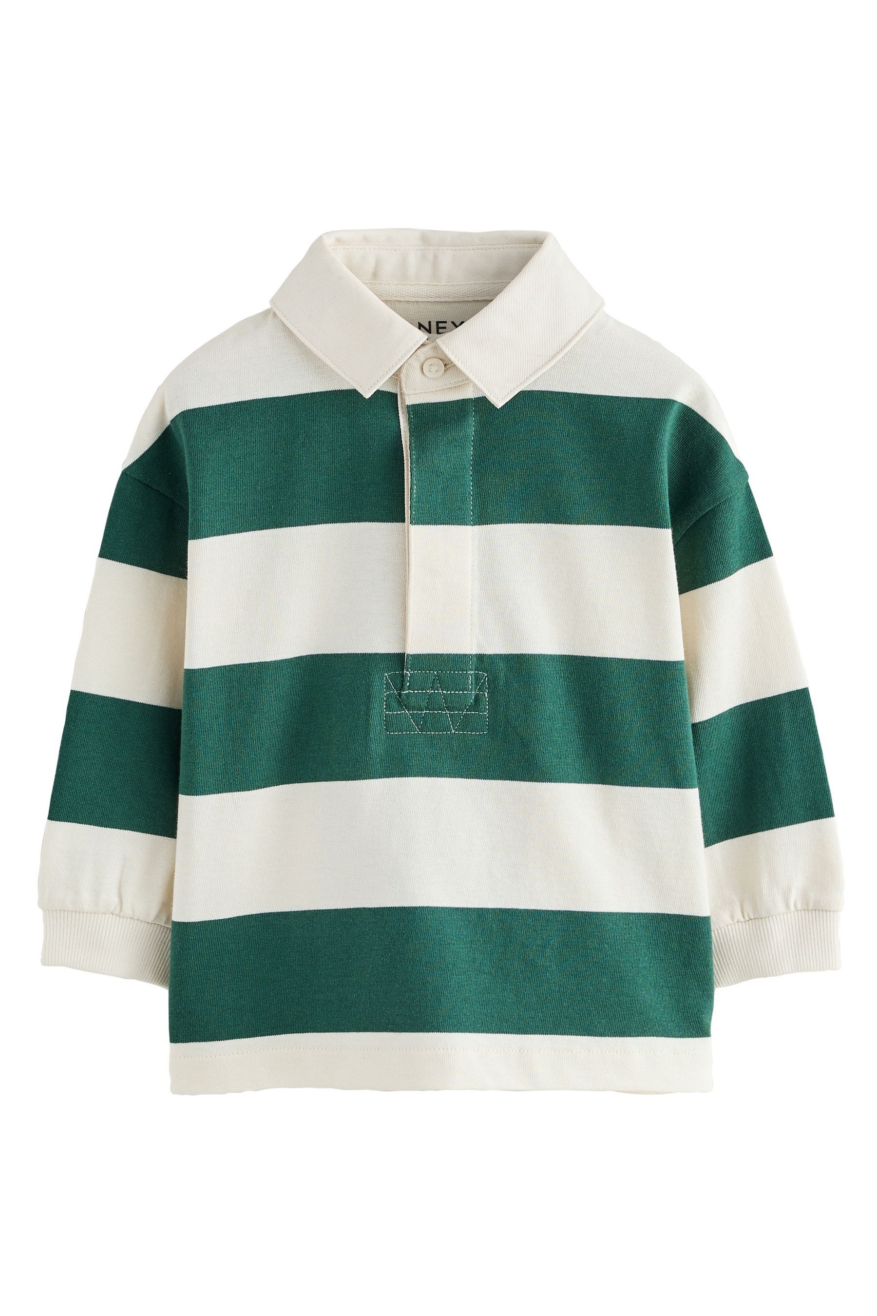 Next Langarm-Poloshirt Rugbyshirt mit Polokragen (1-tlg)