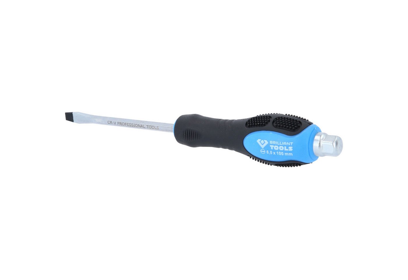 Thumbnail - Brilliant Tools Schraubendreher BRILLIANT TOOLS Schraubendreher Schlitz mit Schlagkappe 6,0 mm - ...