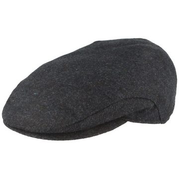 Breiter Schiebermütze Flatcap mit Ohrenklappen aus Wolle