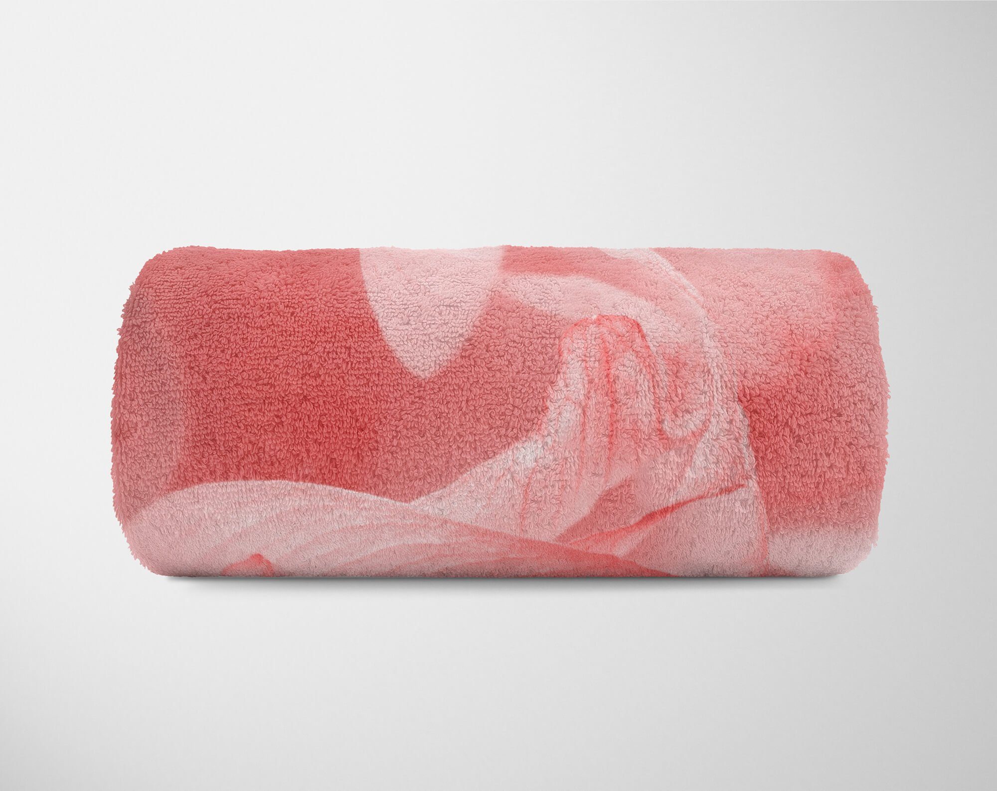 Sinus (1-St), Art Fotomotiv Baumwolle-Polyester-Mix Fotokunst Handtuch Makrofot, Handtücher Strandhandtuch Saunatuch Kuscheldecke mit Handtuch