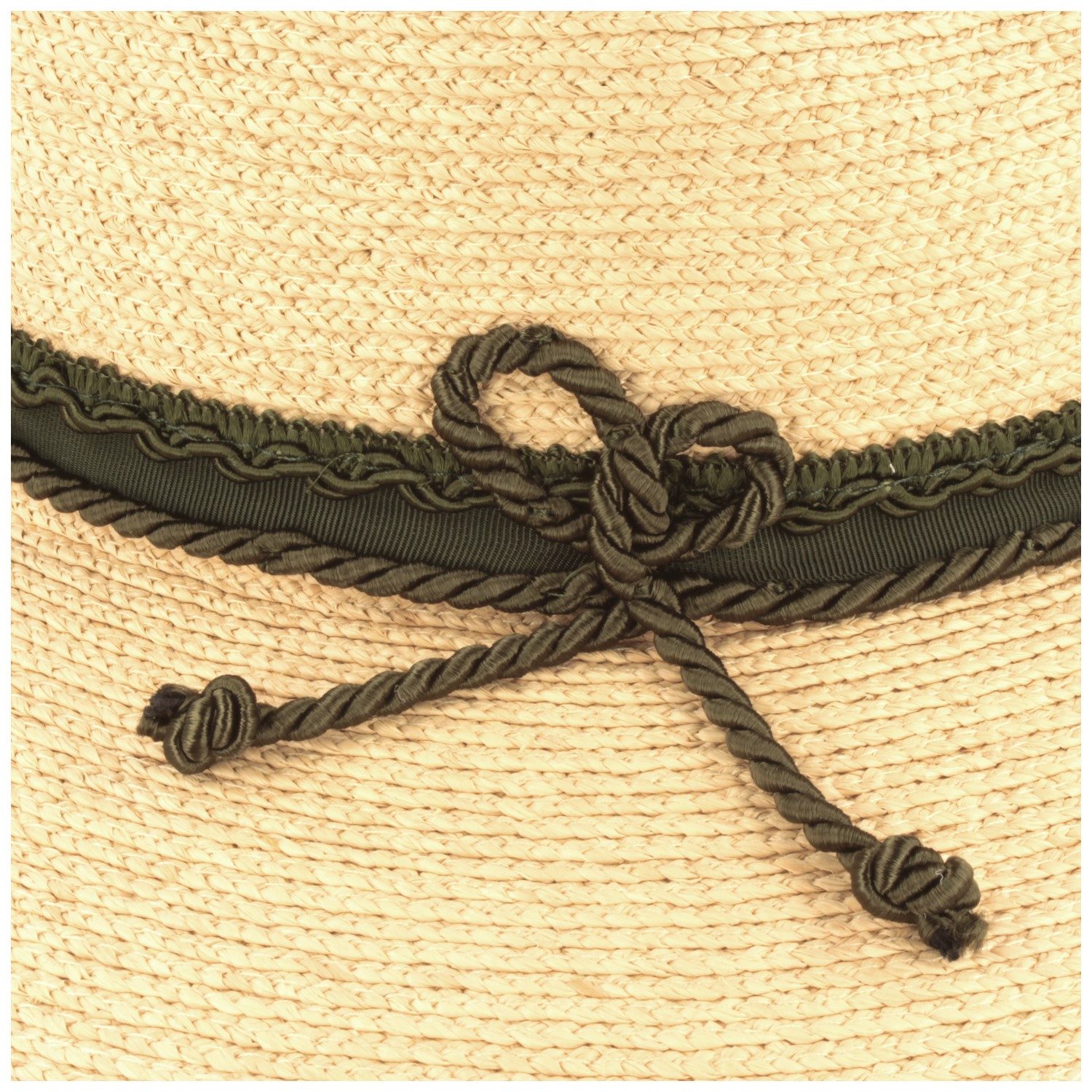 Breiter Trachtenhut Stroh-Trachtenhut aus hochertigem Raffia mit Kordel und UV Schutz