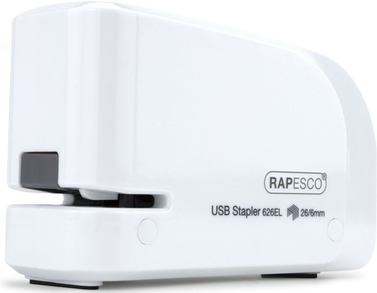 RAPESCO Heftgerät Elektroheftgerät 626EL USB/Batterie weiß