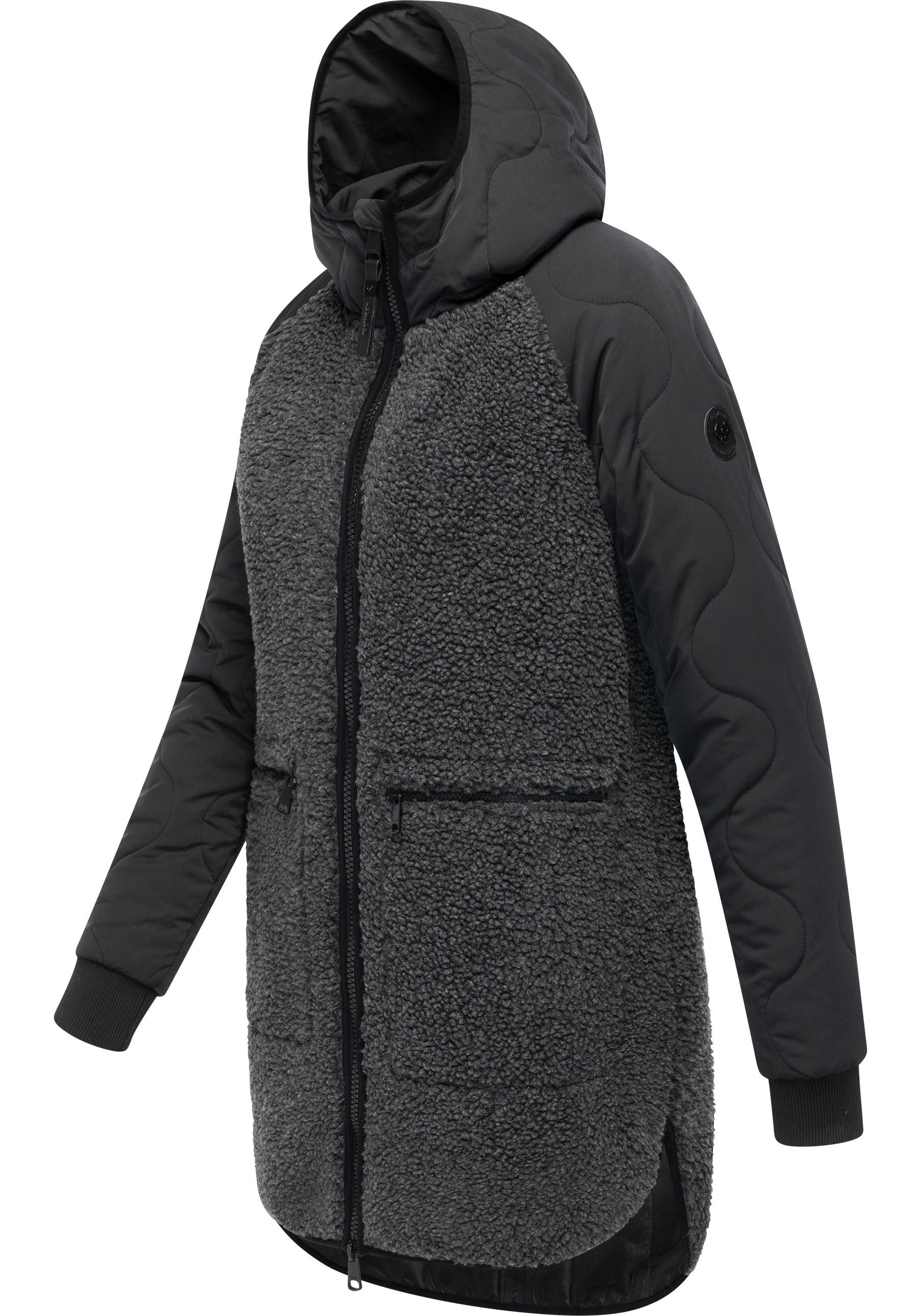 Ragwear Fellimitatmantel Longeddy Kuscheliger Plüschmantel mit günstig online kaufen