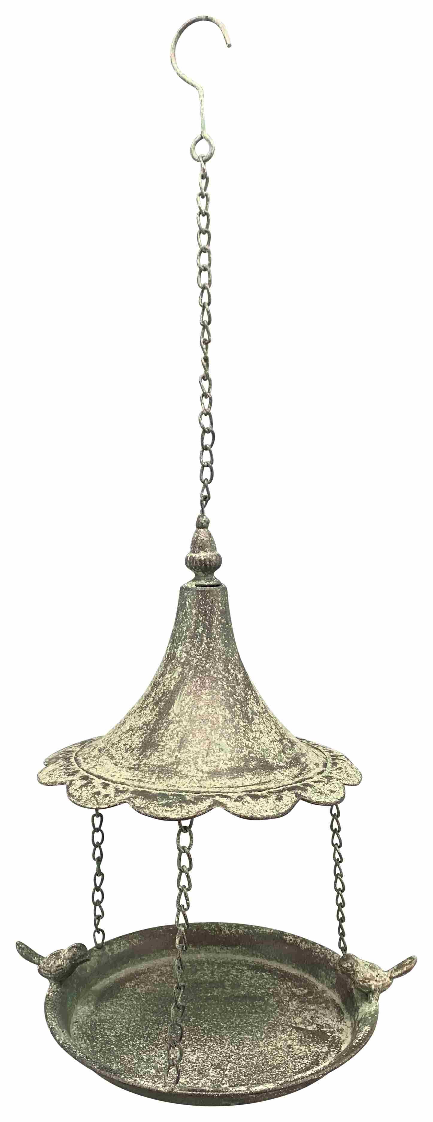 Futterhaus Vogeltränke Vogelbad hängend Metall 29x24cm H39cm Futterstelle
