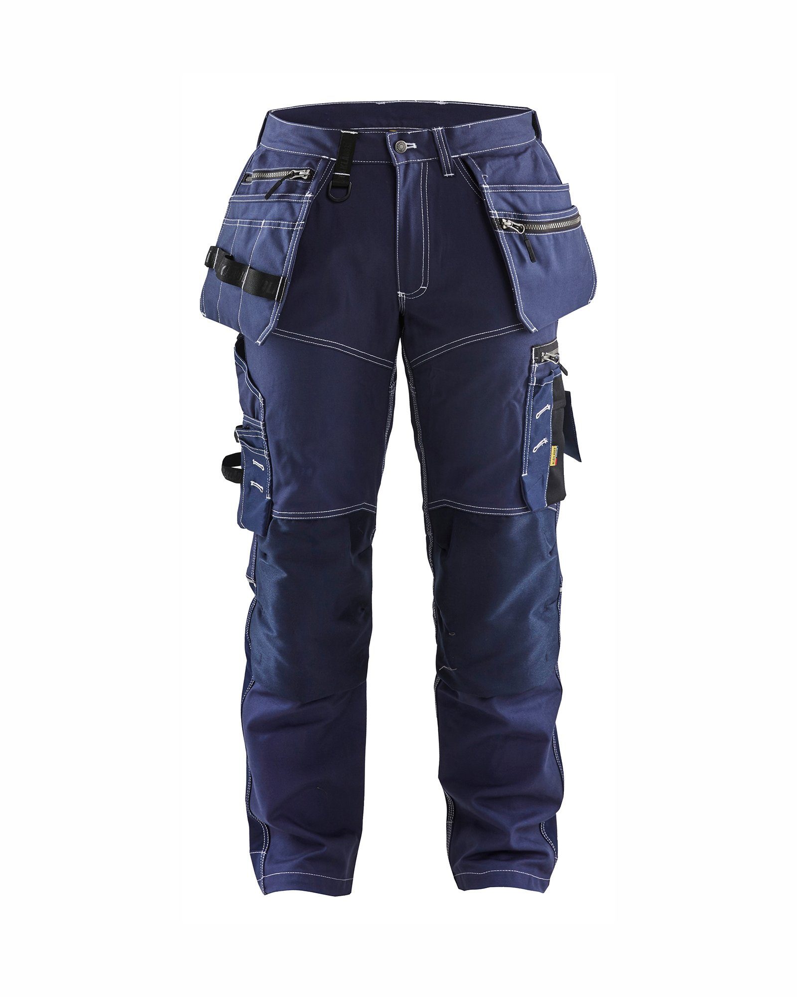 BLÅKLADER Arbeitsbundhose Handwerker Arbeitshose mit Stretch (1-tlg) marineblau | Baumwollhosen