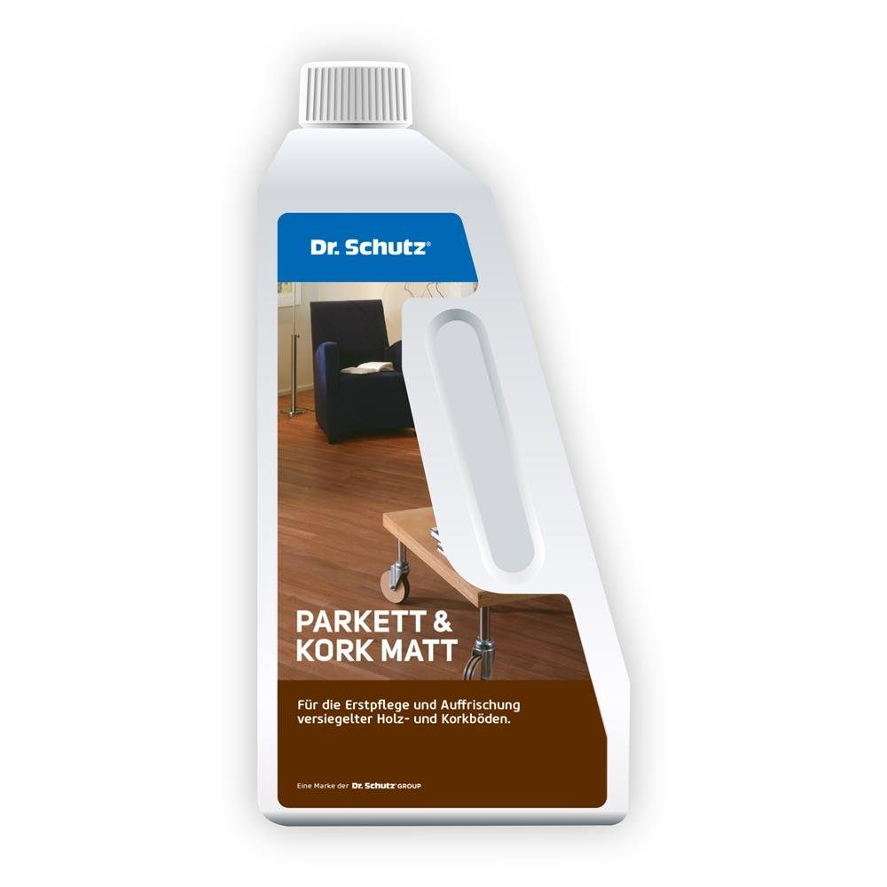 DR. SCHUTZ Parkett & Kork Matt (750 ml) Bodenpflegemittel, Besonders geeignet für Parkett- und Korkböden mit matten Decklack.