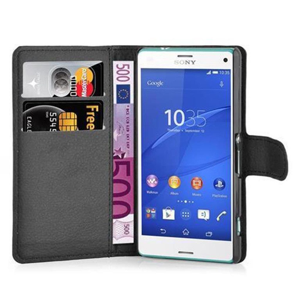 Cadorabo Handyhülle für Sony Xperia Z3 COMPACT Hülle Sony Xperia Z3 COMPACT, Hülle Schutzhülle mit Standfunktion, Kartenfach und Magnetverschluss