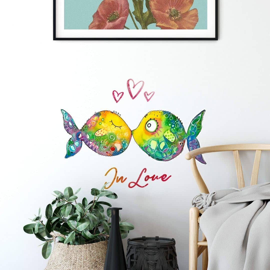 K&L Wall Art Wandtattoo Wandtattoo Hagenmeyer Badezimmer Sticker Verliebte günstig online kaufen