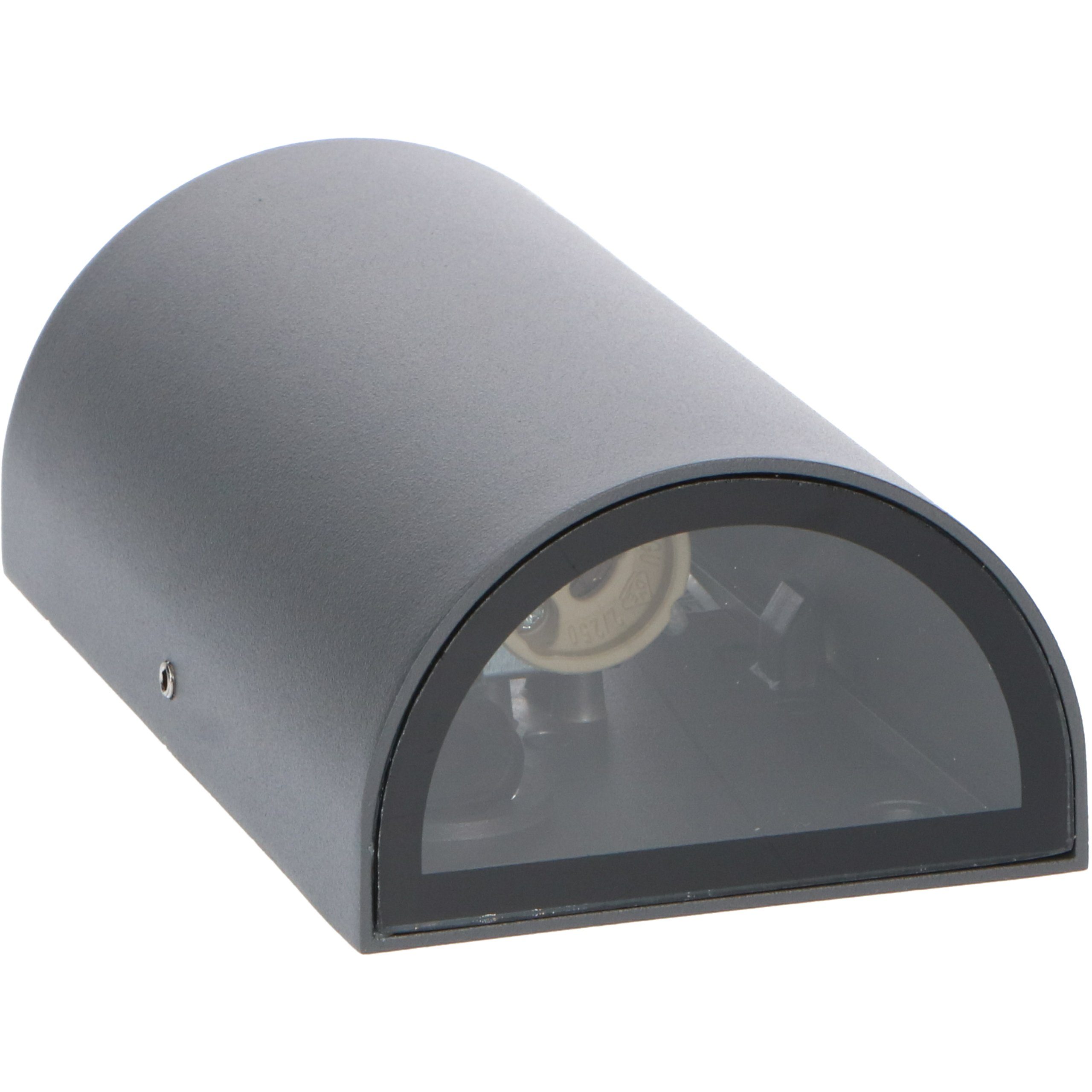 LED's light bis grau für 1000542 2x LED Außen-Wandleuchte, LED, IP54 35W und Außen-Wandleuchte Halogen GU10 LED