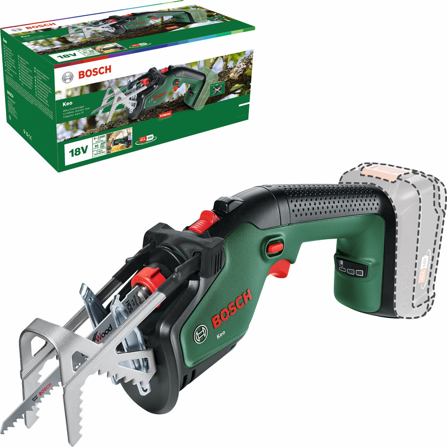 Bosch Home & Garden Akku-Säge Keo 18 Solo, ohne Akku und Ladegerät