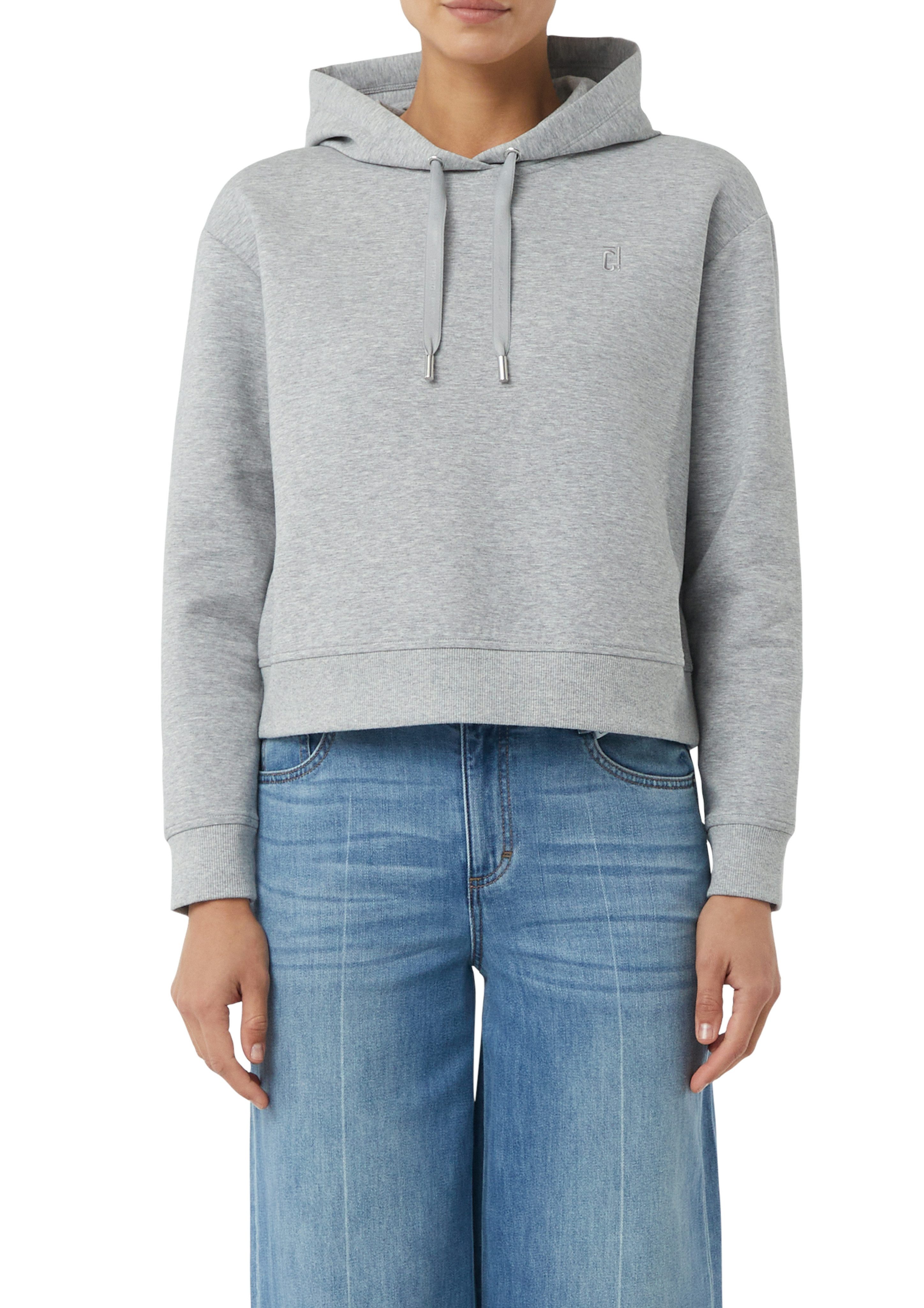 comma casual identity Kapuzensweatshirt cropped, casual, mit Kapuze, Baumwo günstig online kaufen
