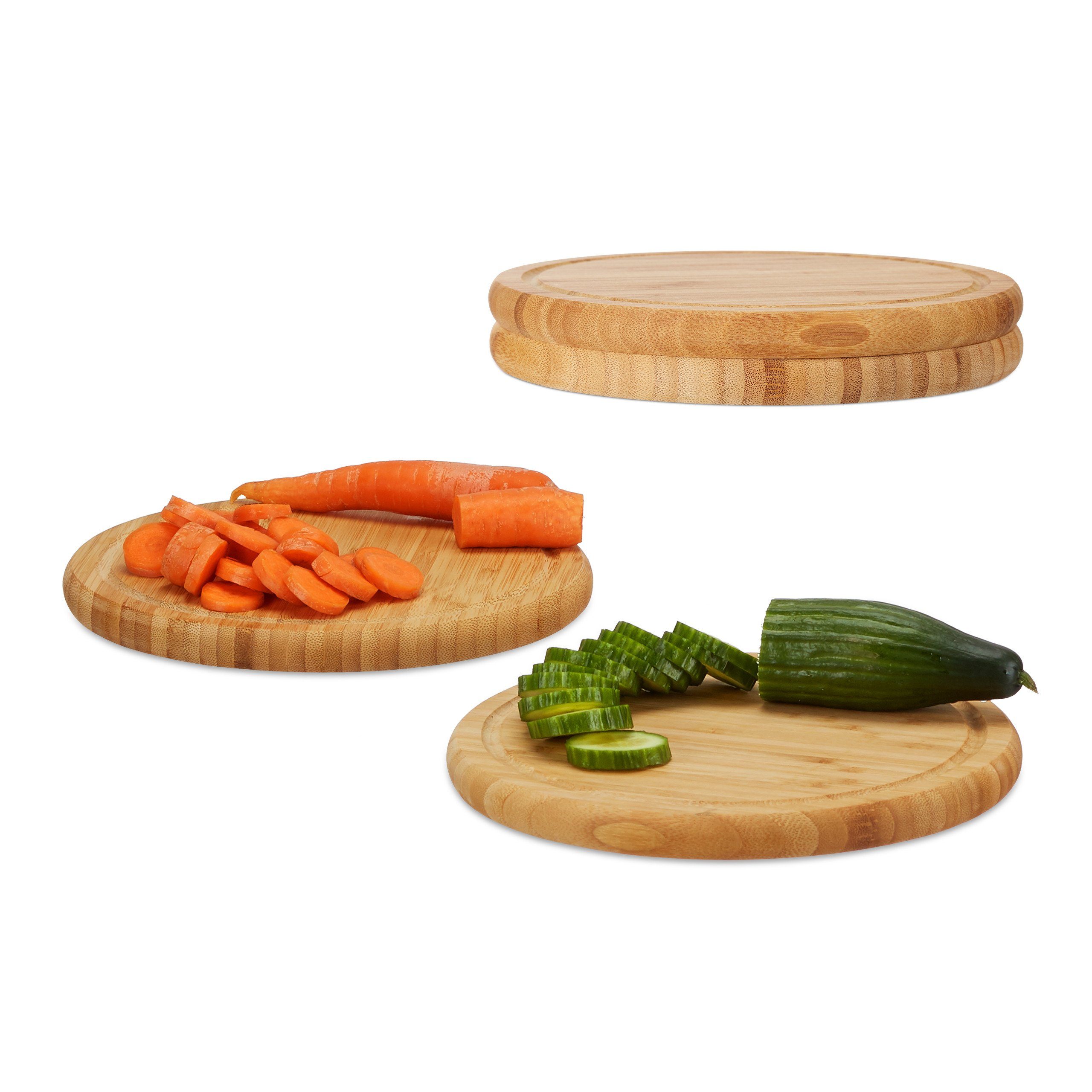 Frühstücksbrett Frühstücksbrettchen Set 25 cm