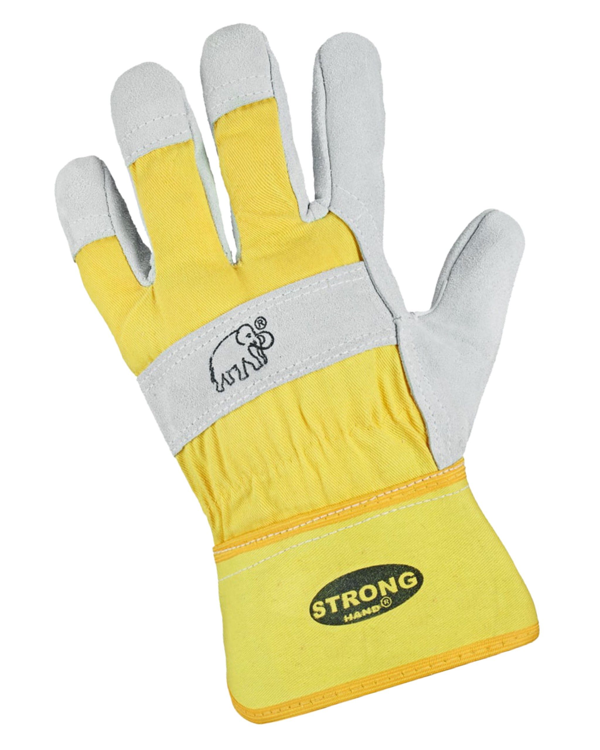 Stronghand Leder-Arbeitshandschuhe Stronghand Mammut Arbeitshandschuhe (1 Paar Atronghand Mammut Leder-Arbeitshandschuhe) EN388 - 4133X