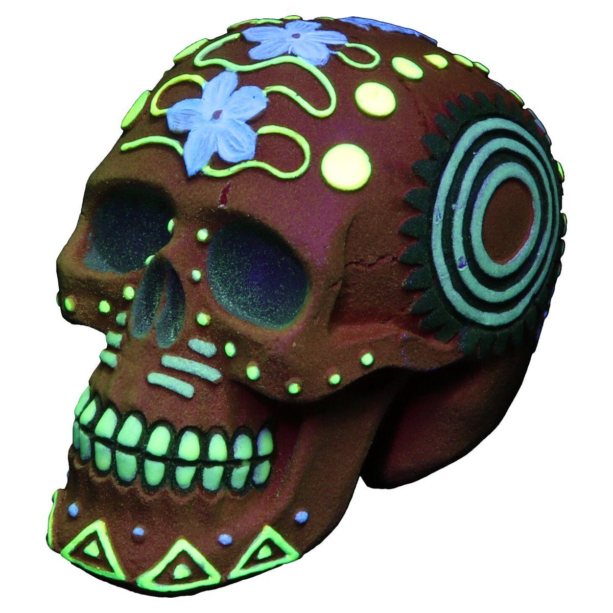 Europet-Bernina Aquariendeko Aquarium Dekoration Dia de los Muertos Schädel rot